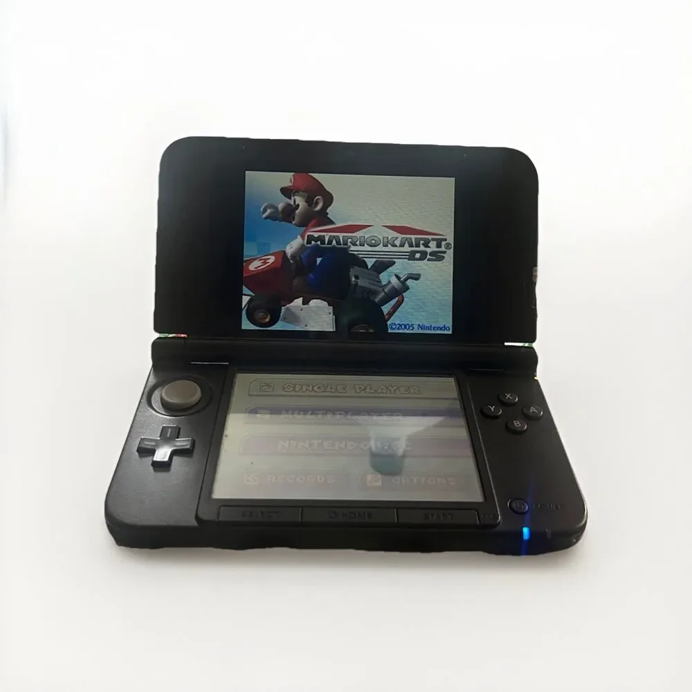 Nintendo 3DS XL Super Smash Bros. Limited Edition Blue Handheld Console - Works!